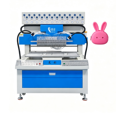 24 Colors Automatic Silicone Coin Purse Making Machine for Dripping 2D 3D PVC Keychains Dolls Crafts
