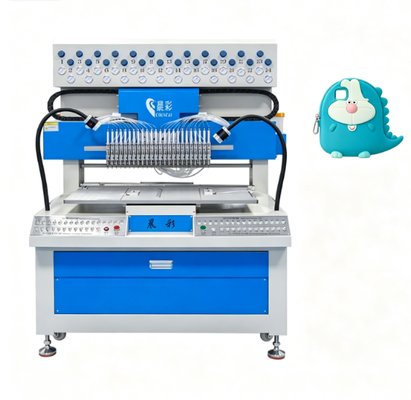 24 Colors Automatic Soft PVC Silicone Craft Dispensing Machine for Coin Purse Keychains Making