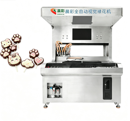 Automatic 4 Colors Stainless Steel Visual Chocolate Candy Filling Machine for Decorating Cakes Desserts Macarons