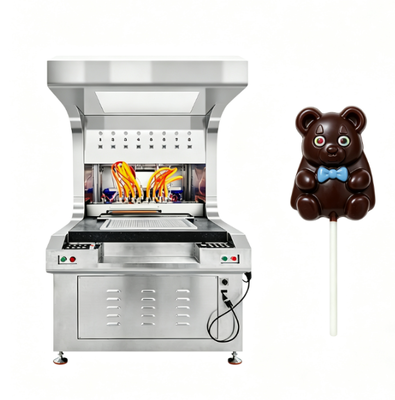 Stainless Steel 8 Colors Automatic Chocolate Filling Machine for Decorating Cake Candy Lollipop Desserts